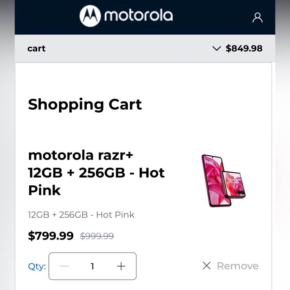 Motorola Razr+ 2024 - 12GB + 256GB - Hot Pink